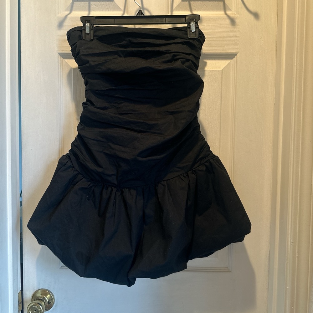 Tularosa Black Strapless Dress